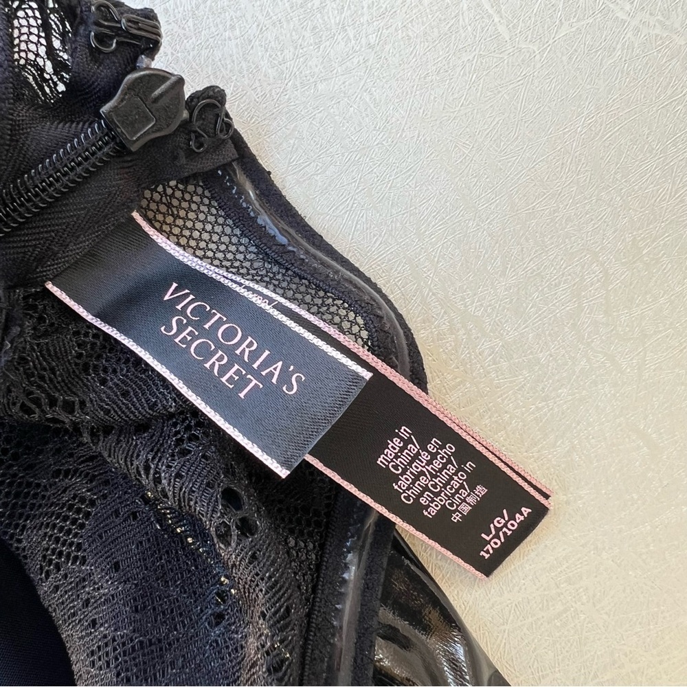 Victoria's Secret black corset with lace back 
women Size Large - Picture 6 of 7